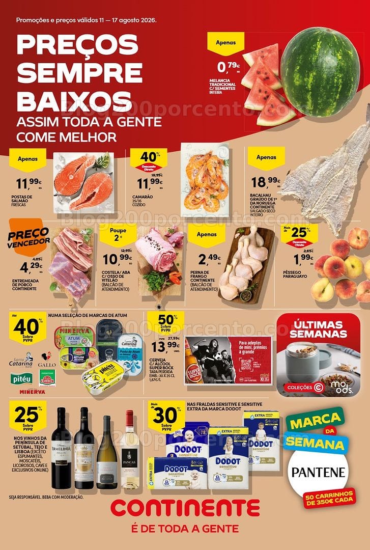 Antevisão Folheto CONTINENTE Promoções de 11 a 17 agosto - Edição Digital