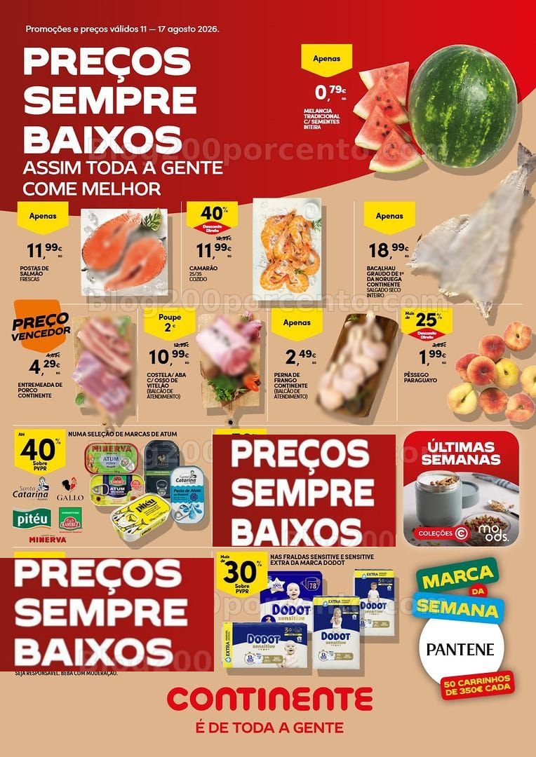 Antevisão Folheto CONTINENTE Bom Dia Promoções de 11 a 17 agosto