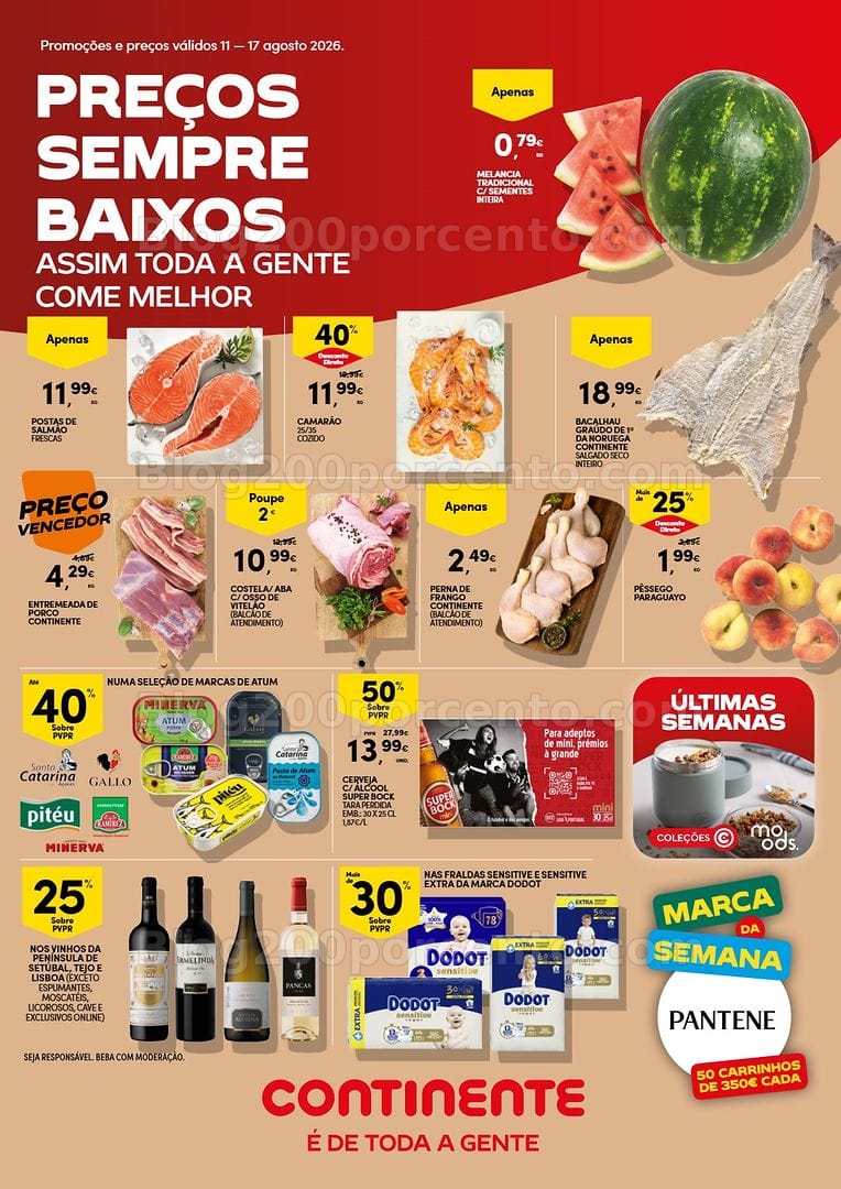 Antevisão Folheto CONTINENTE Bom Dia Promoções de 11 a 17 agosto