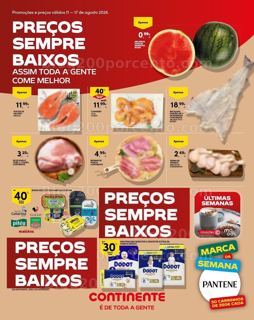 Antevisão Folheto CONTINENTE Madeira Promoções de 11 a 17 agosto