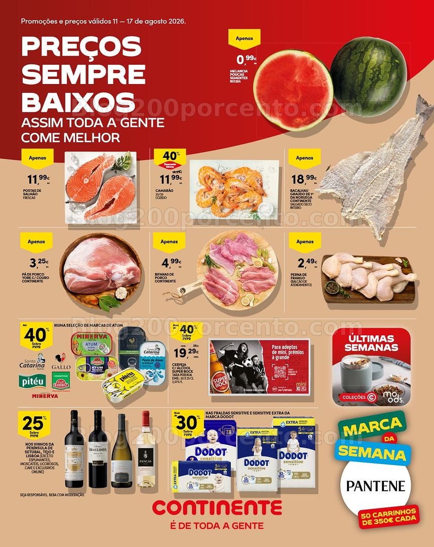 Antevisão Folheto CONTINENTE Madeira Promoções de 11 a 17 agosto