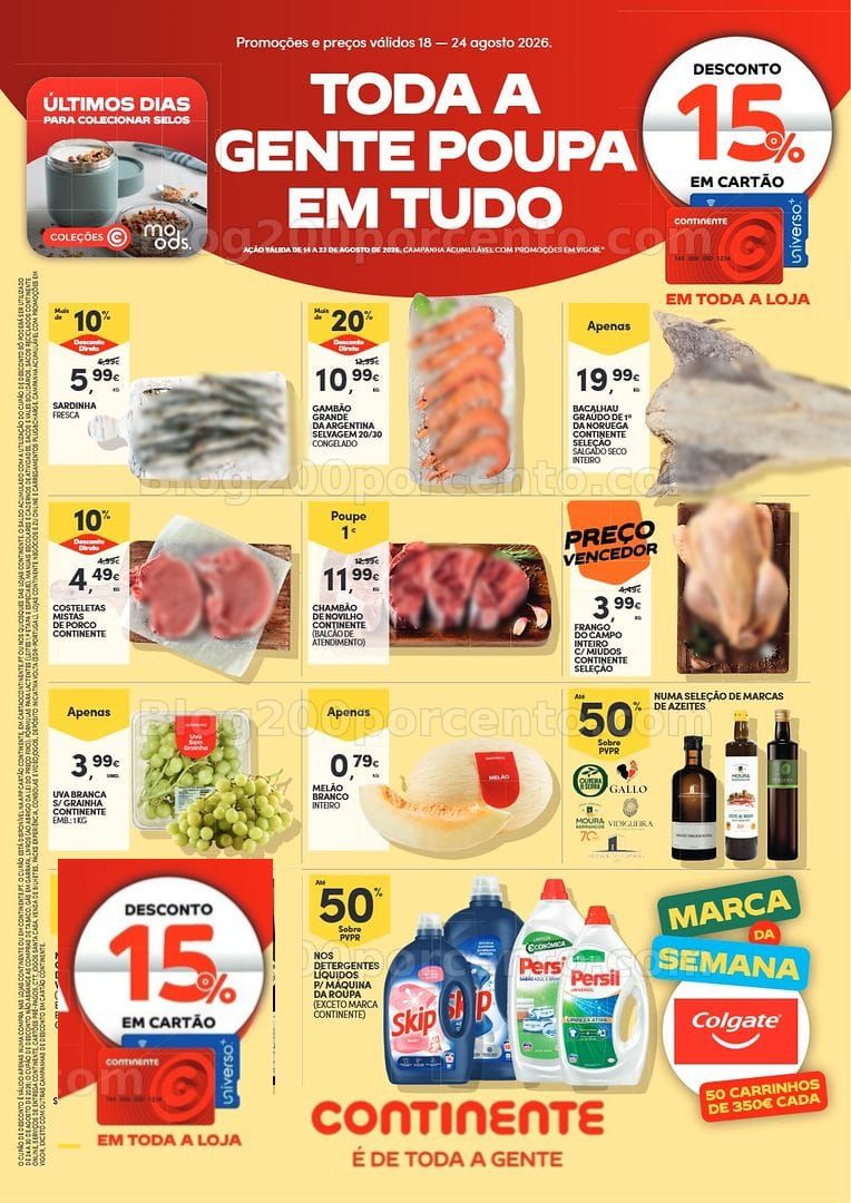 Antevisão Folheto CONTINENTE Promoções de 18 a 24 agosto - Edição Digital