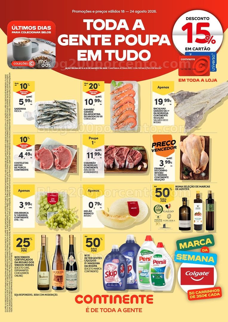 Antevisão Folheto CONTINENTE Bom Dia Promoções de 18 a 24 agosto