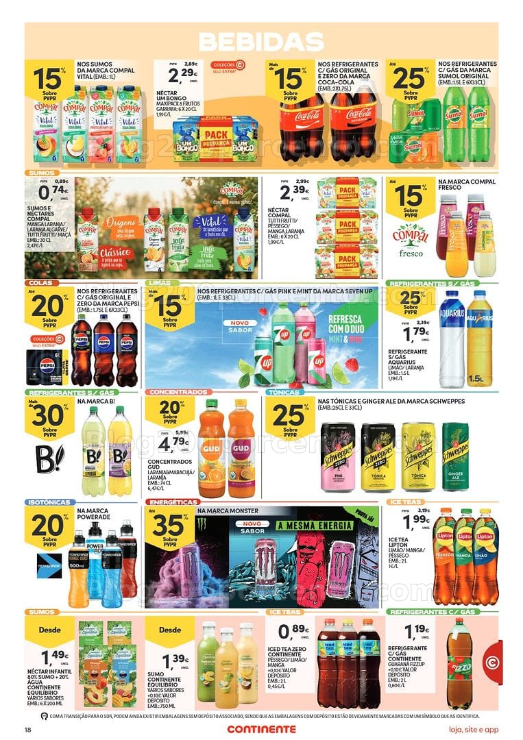 Antevisão Folheto CONTINENTE Bom Dia Promoções de 18 a 24 agosto