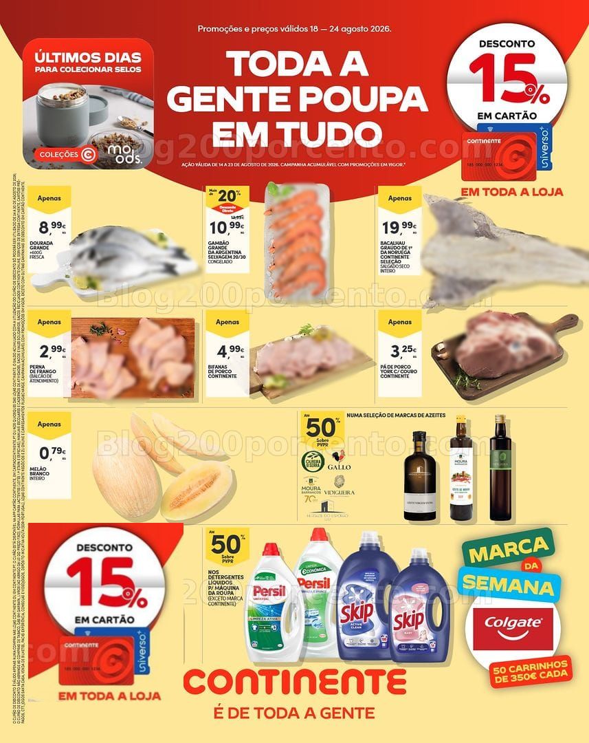 Antevisão Folheto CONTINENTE Madeira Promoções de 18 a 24 agosto