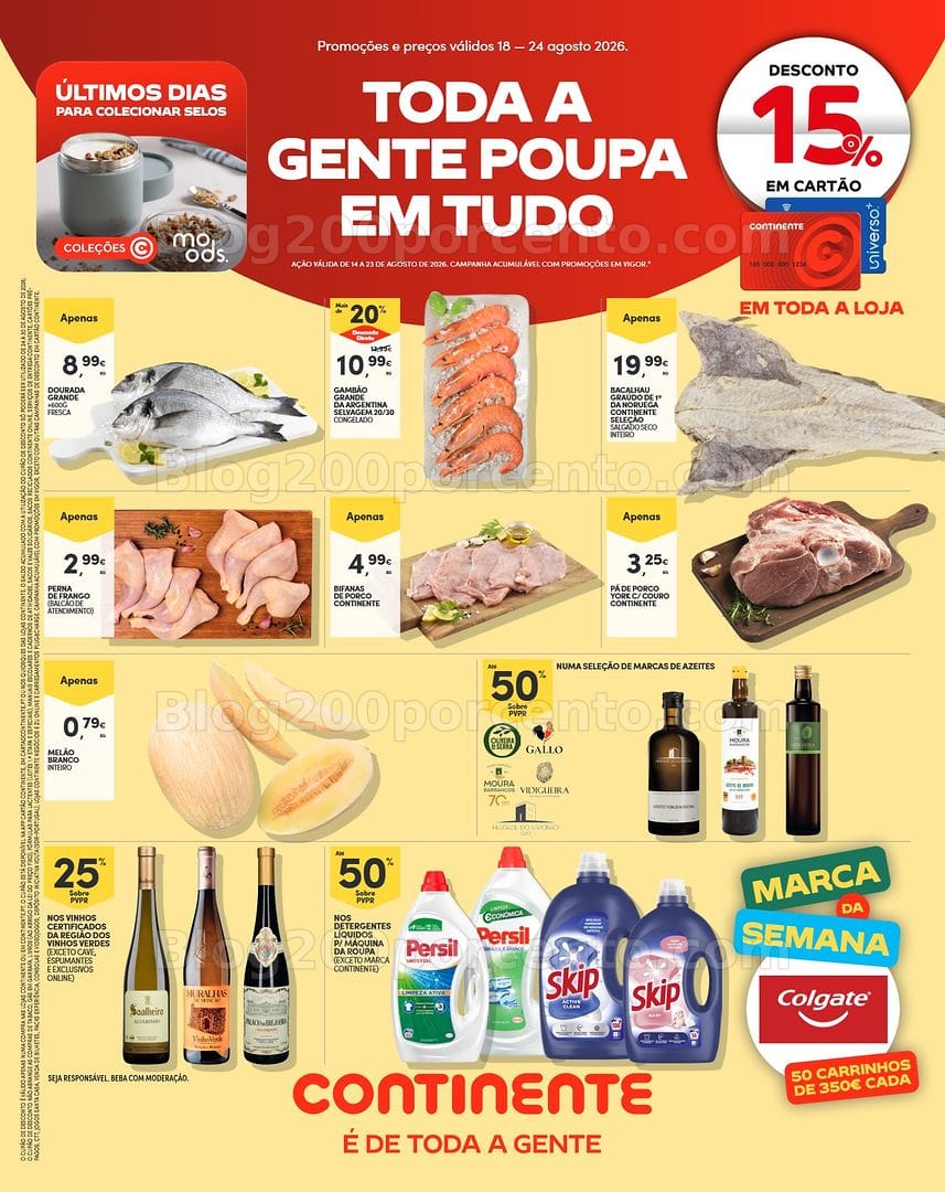Antevisão Folheto CONTINENTE Madeira Promoções de 18 a 24 agosto