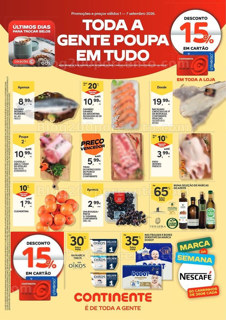 Antevisão Folheto CONTINENTE Promoções de 1 a 7 setembro - Edição Digital