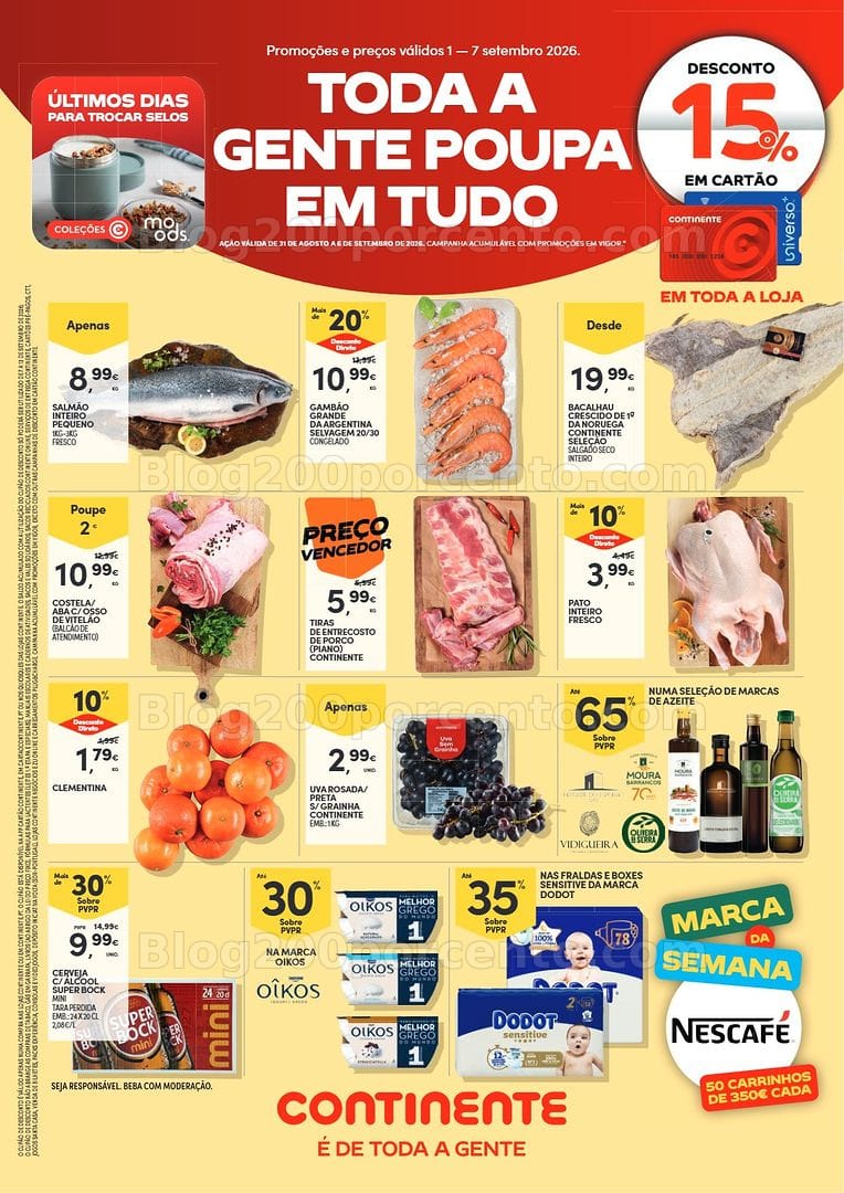 Antevisão Folheto CONTINENTE Promoções de 1 a 7 setembro - Edição Digital