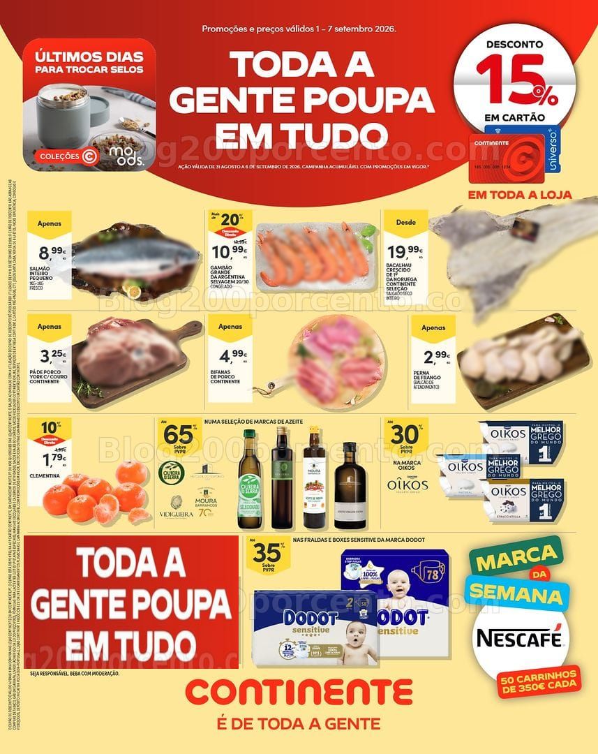 Antevisão Folheto CONTINENTE Madeira Promoções de 1 a 7 setembro