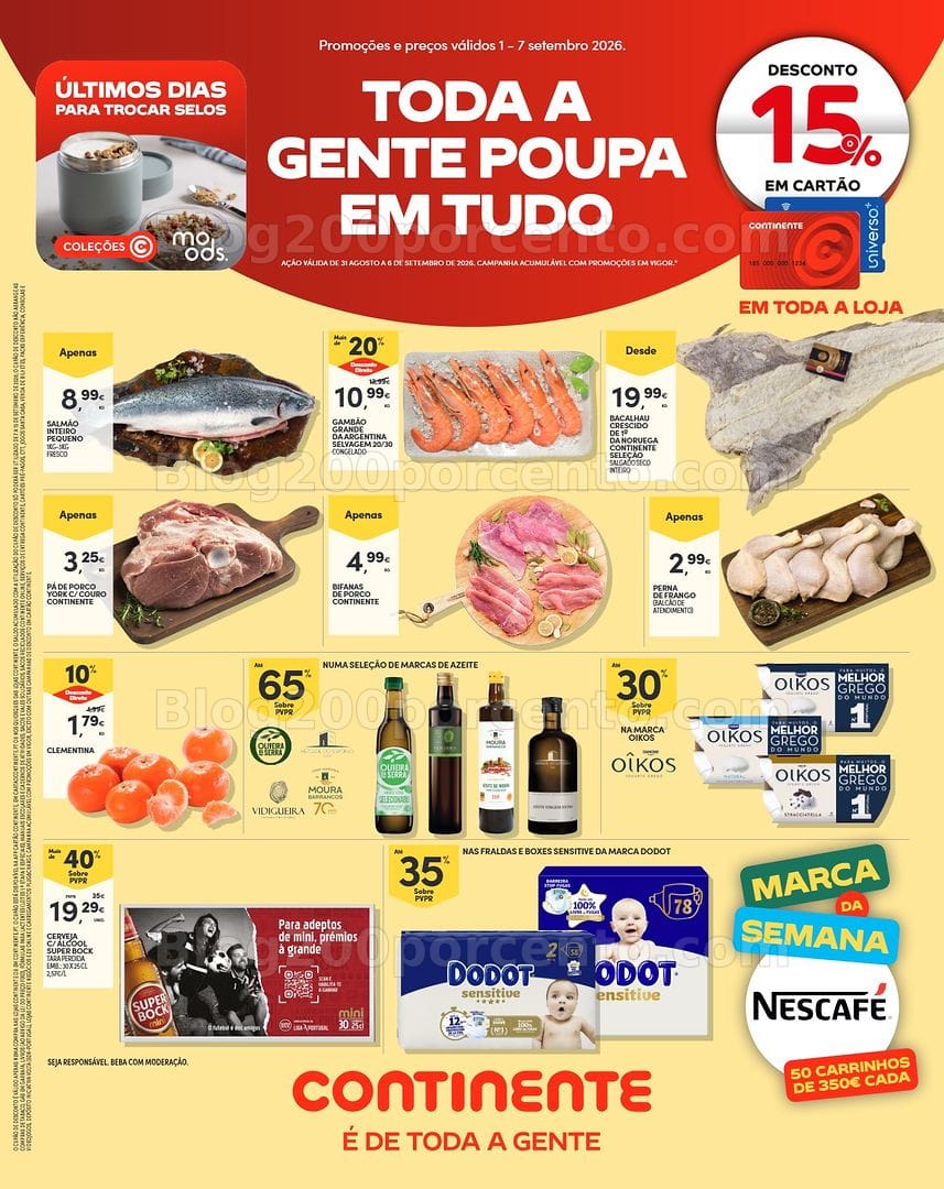 Antevisão Folheto CONTINENTE Madeira Promoções de 1 a 7 setembro