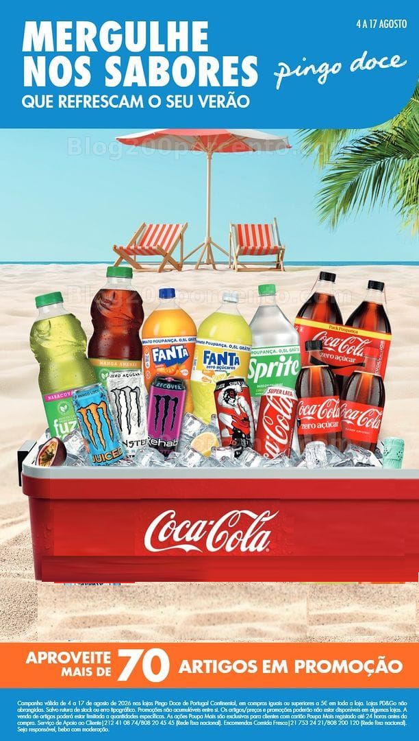 Antevisão Folheto PINGO DOCE Especial Bebidas de Verão Promoções de 4 a 17 agosto - Edição Digital