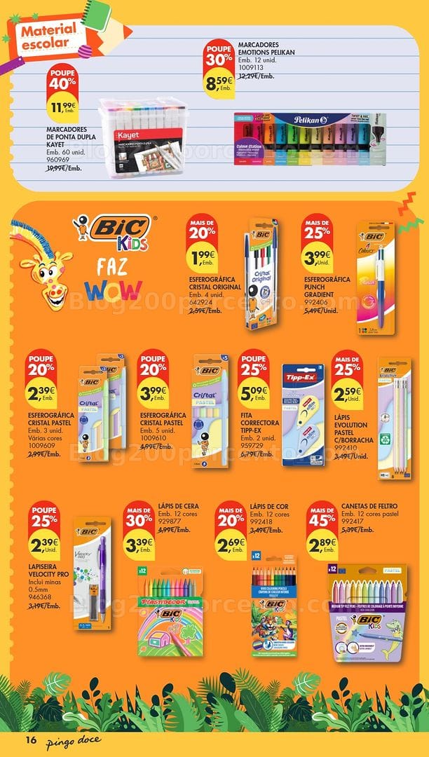 Antevisão Folheto PINGO DOCE Regresso às Aulas Promoções de 4 agosto a 21 setembro