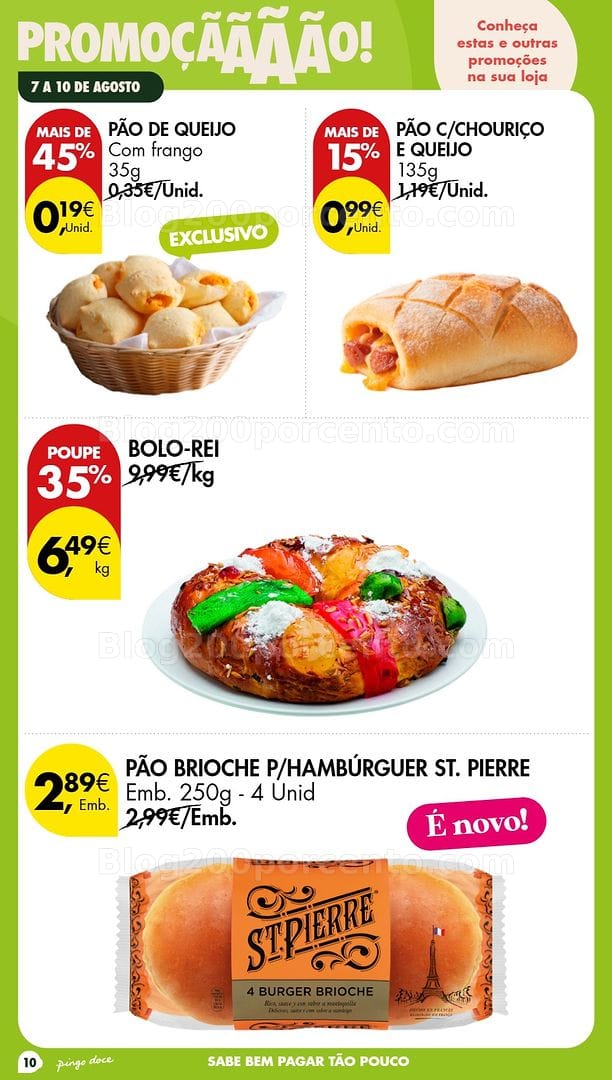 Antevisão Folheto PINGO DOCE Promoções Fim de Semana - 7 a 10 agosto