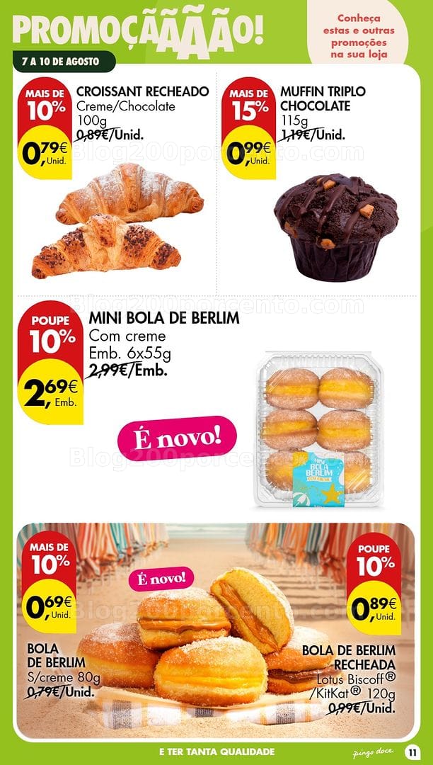 Antevisão Folheto PINGO DOCE Promoções Fim de Semana - 7 a 10 agosto
