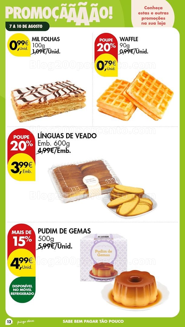 Antevisão Folheto PINGO DOCE Promoções Fim de Semana - 7 a 10 agosto