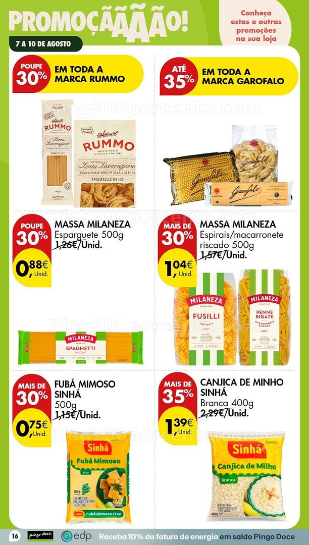Antevisão Folheto PINGO DOCE Promoções Fim de Semana - 7 a 10 agosto