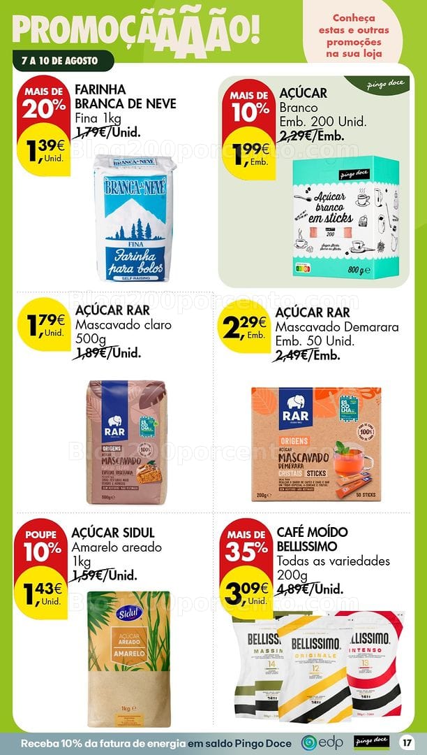 Antevisão Folheto PINGO DOCE Promoções Fim de Semana - 7 a 10 agosto