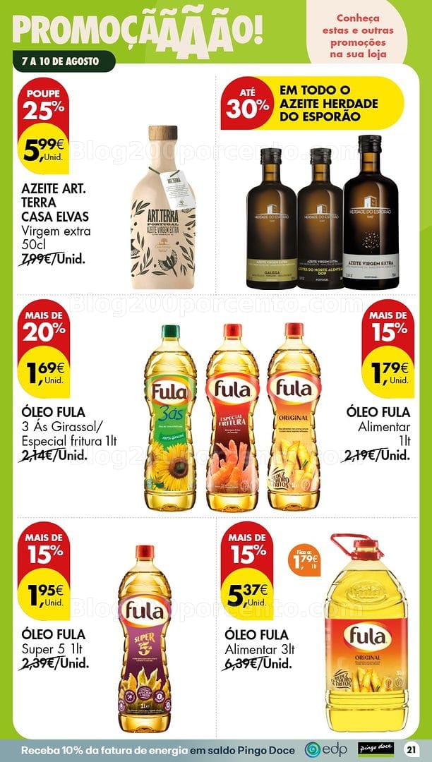 Antevisão Folheto PINGO DOCE Promoções Fim de Semana - 7 a 10 agosto
