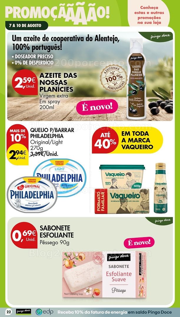 Antevisão Folheto PINGO DOCE Promoções Fim de Semana - 7 a 10 agosto