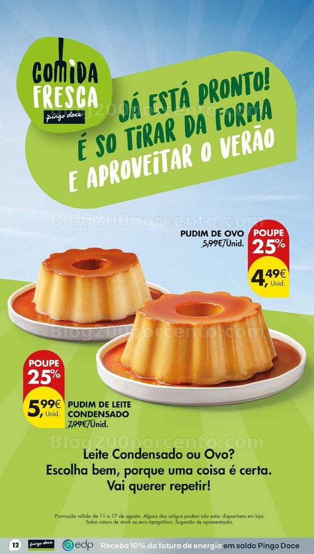 Antevisão Folheto PINGO DOCE Lojas Grandes Promoções de 11 a 17 agosto