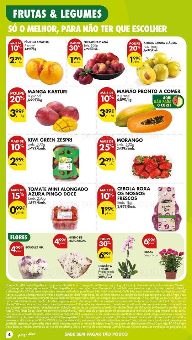 Antevisão Folheto PINGO DOCE Lojas Grandes Promoções de 11 a 17 agosto