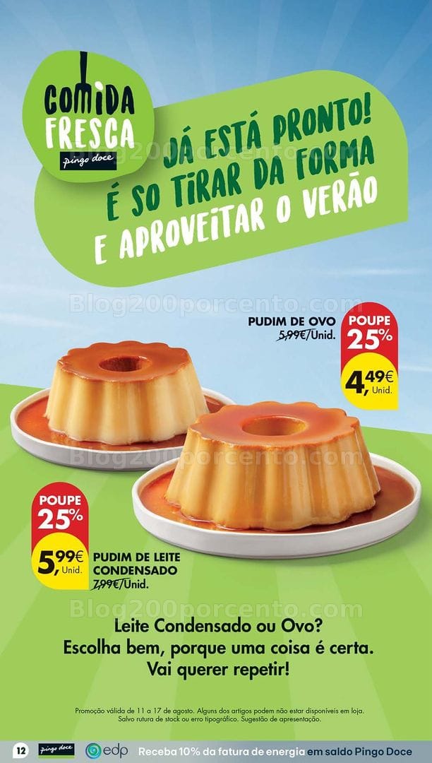 Antevisão Folheto PINGO DOCE Lojas Pequenas Promoções de 11 a 17 agosto