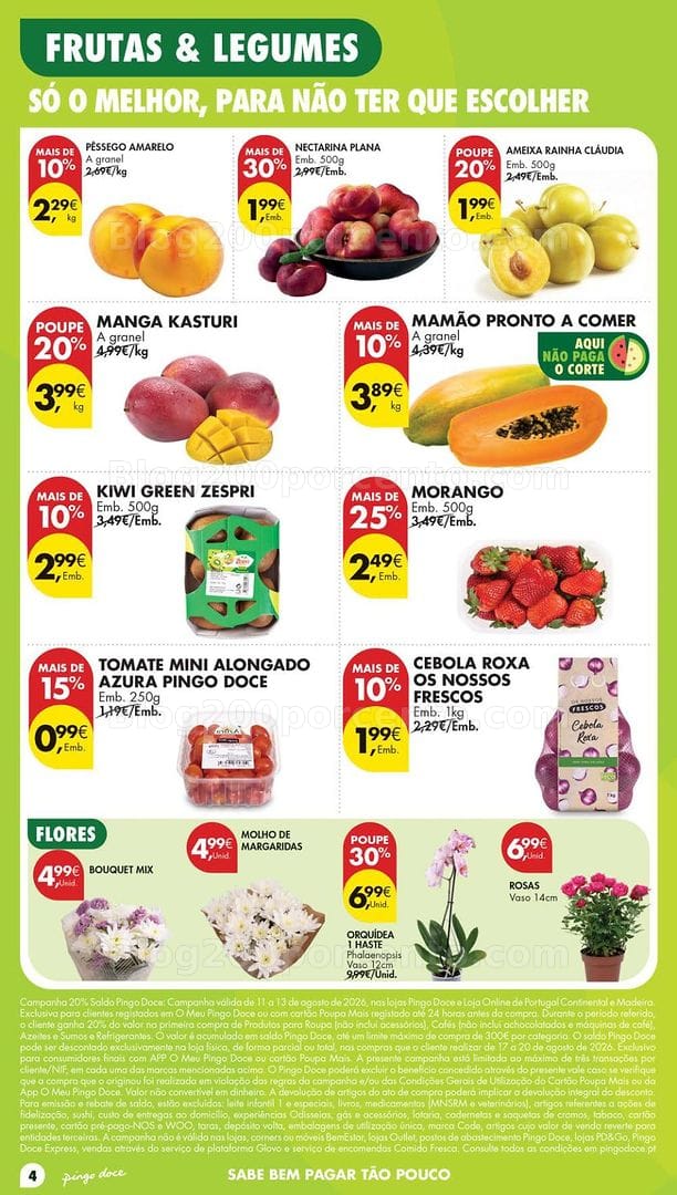 Antevisão Folheto PINGO DOCE Lojas Pequenas Promoções de 11 a 17 agosto