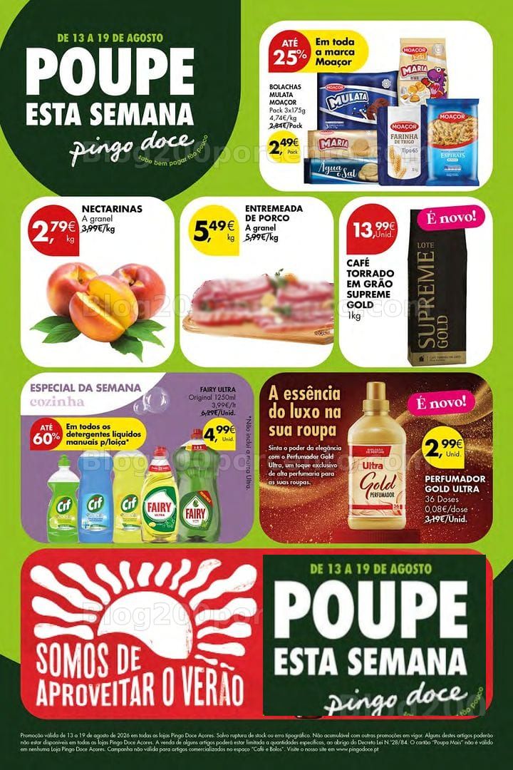 Antevisão Folheto PINGO DOCE Açores Promoções de 13 a 19 agosto