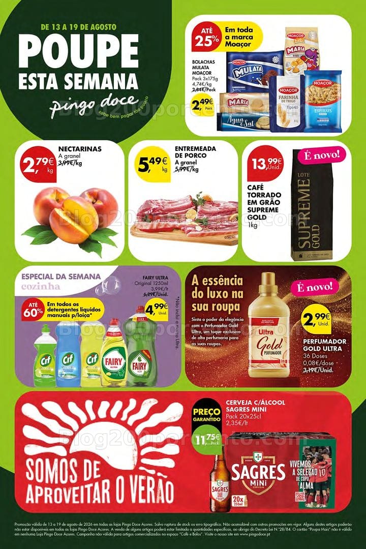 Antevisão Folheto PINGO DOCE Açores Promoções de 13 a 19 agosto