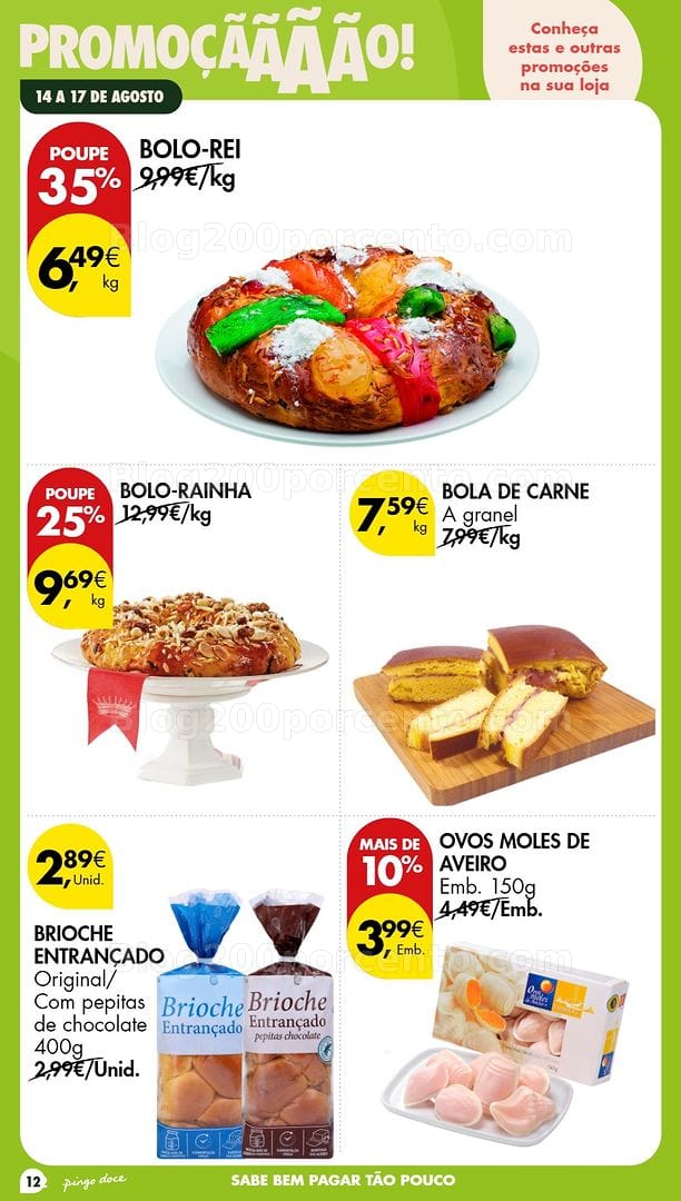 Antevisão Folheto PINGO DOCE Promoções Fim de Semana - 14 a 17 agosto