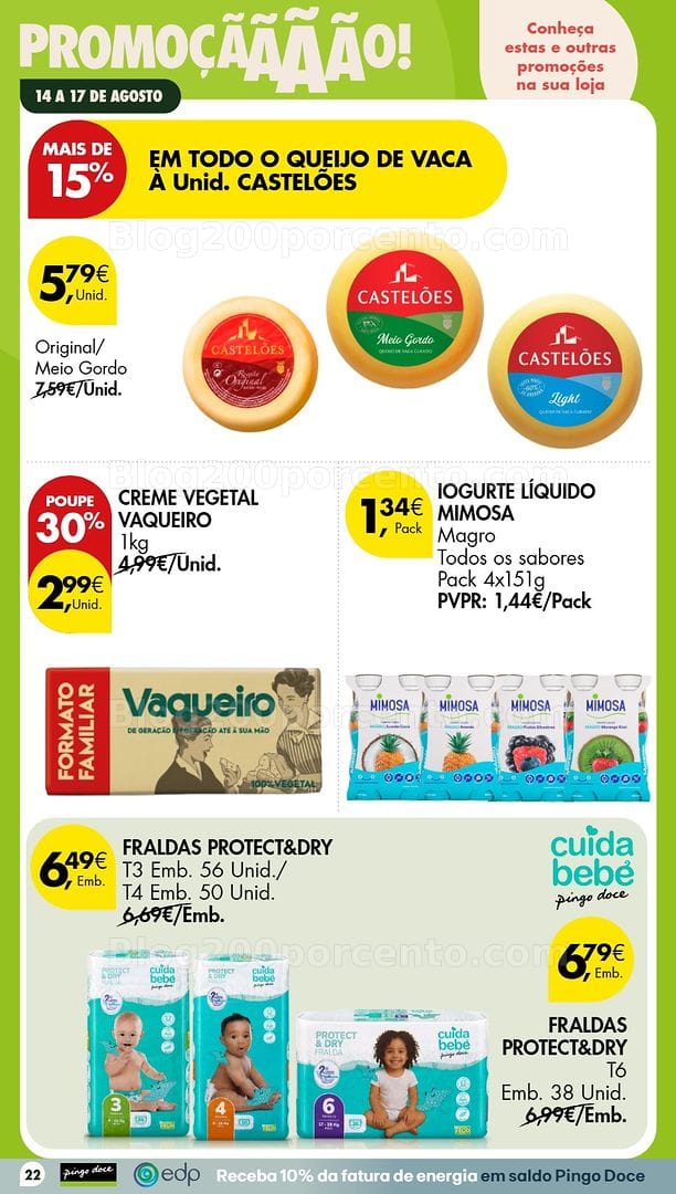 Antevisão Folheto PINGO DOCE Promoções Fim de Semana - 14 a 17 agosto