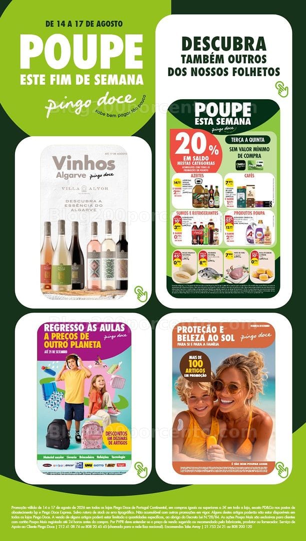 Antevisão Folheto PINGO DOCE Promoções Fim de Semana - 14 a 17 agosto