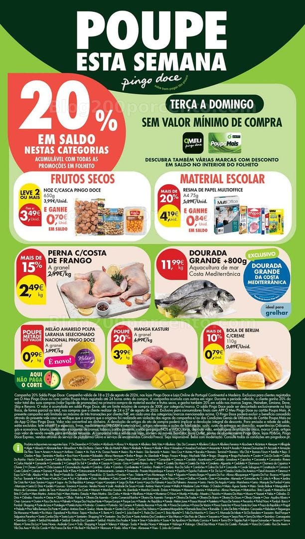 Antevisão Folheto PINGO DOCE Promoções de 18 a 24 agosto - Edição Digital