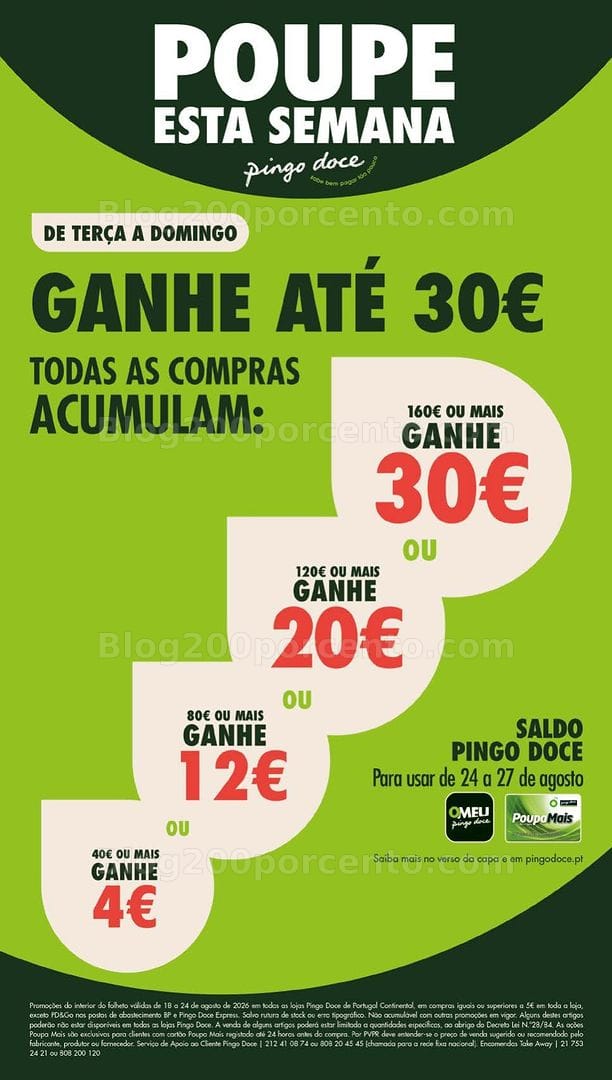 Antevisão Folheto PINGO DOCE Lojas Grandes Promoções de 18 a 24 agosto