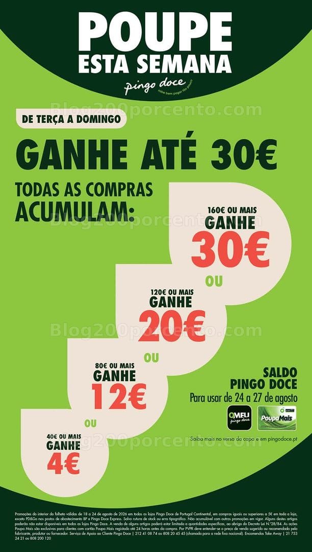 Antevisão Folheto PINGO DOCE Lojas Pequenas Promoções de 18 a 24 agosto