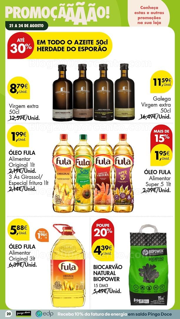 Antevisão Folheto PINGO DOCE Promoções Fim de Semana - 21 a 24 agosto