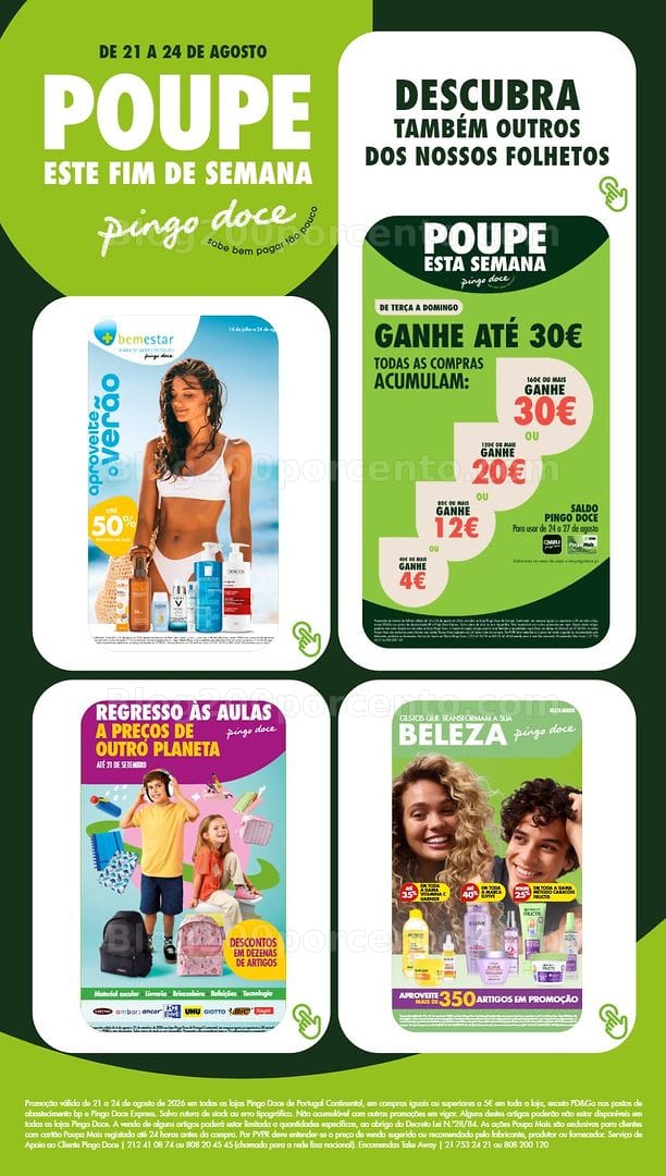 Antevisão Folheto PINGO DOCE Promoções Fim de Semana - 21 a 24 agosto