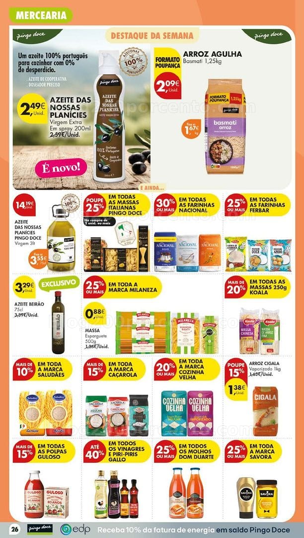 Antevisão Folheto PINGO DOCE Promoções Fim de Semana - 27 a 30 agosto