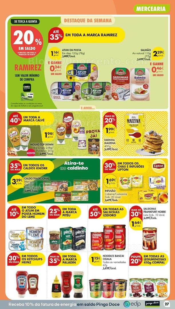 Antevisão Folheto PINGO DOCE Promoções Fim de Semana - 27 a 30 agosto