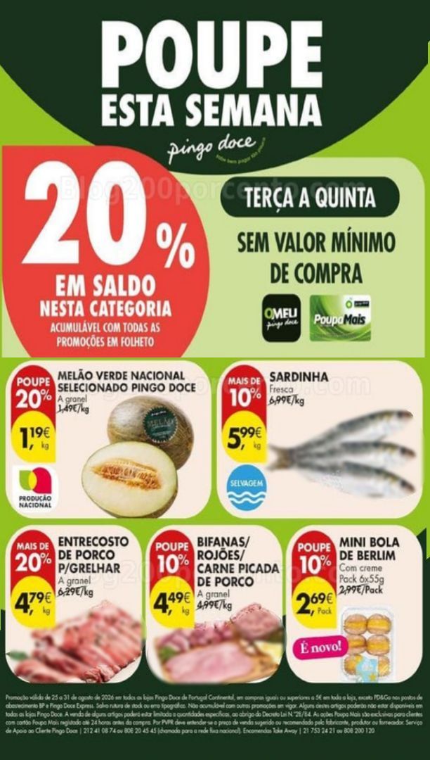 Antevisão Folheto PINGO DOCE Lojas Grandes Promoções de 25 a 31 agosto