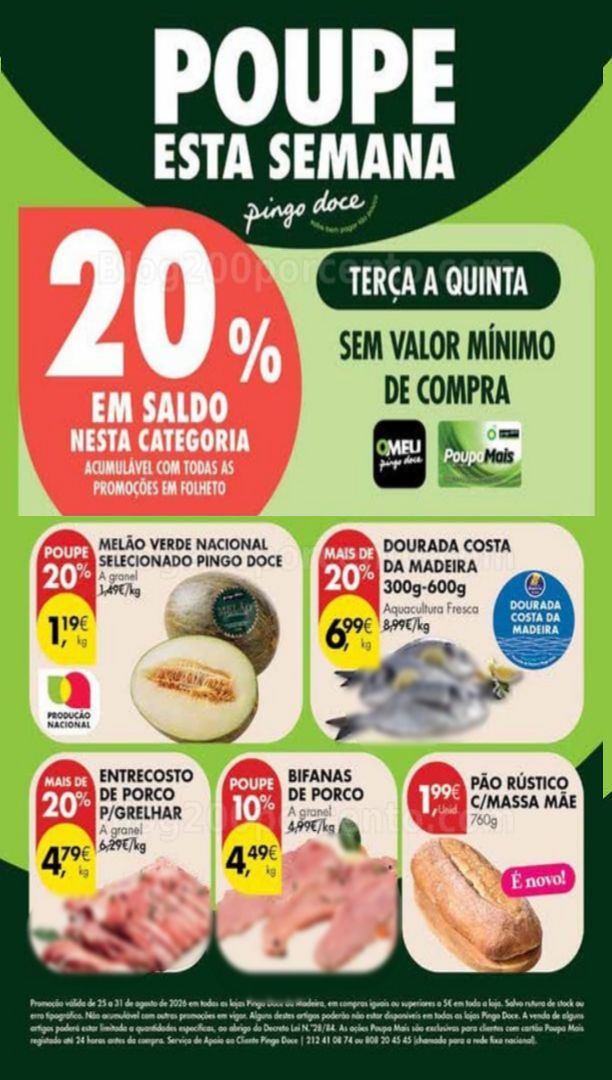 Antevisão Folheto PINGO DOCE Madeira Promoções de 25 a 31 agosto