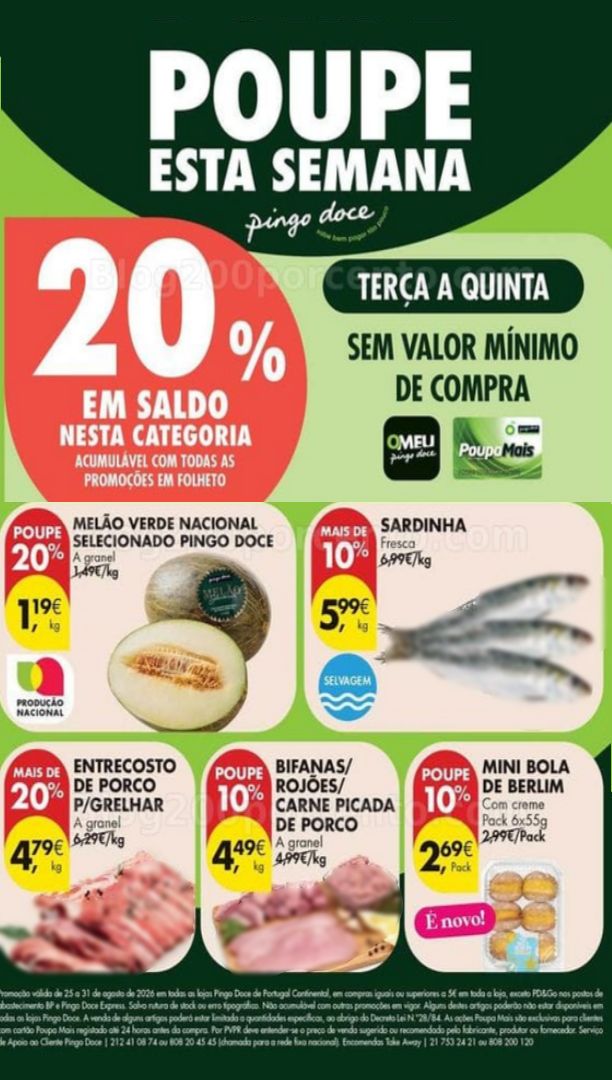 Antevisão Folheto PINGO DOCE Promoções de 25 a 31 agosto - Edição Digital