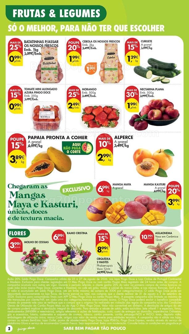 Antevisão Folheto PINGO DOCE Lojas Pequenas Promoções de 25 a 31 agosto