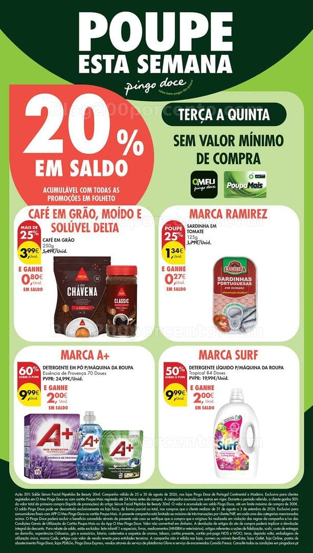 Antevisão Folheto PINGO DOCE Lojas Pequenas Promoções de 25 a 31 agosto