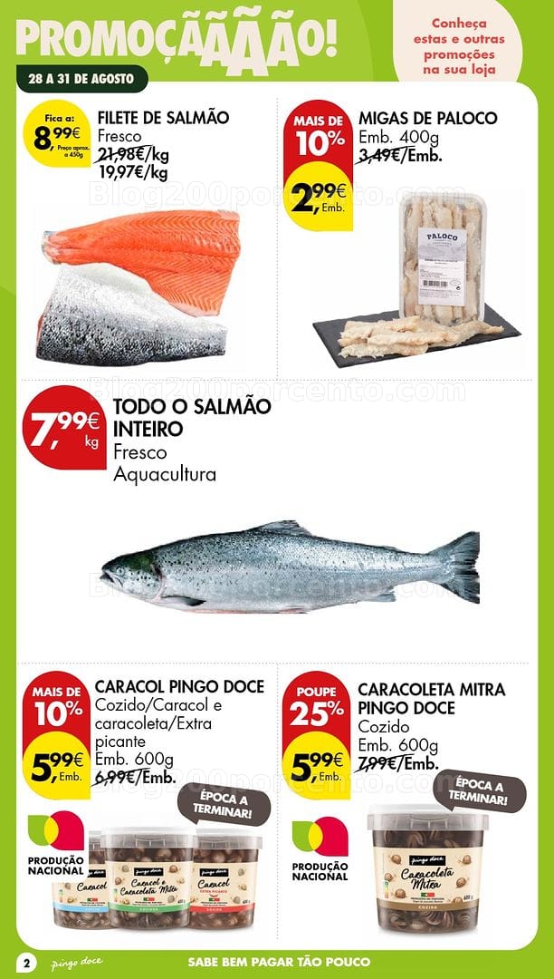 Antevisão Folheto PINGO DOCE Promoções Fim de Semana Promoções de 27 a 31 agosto