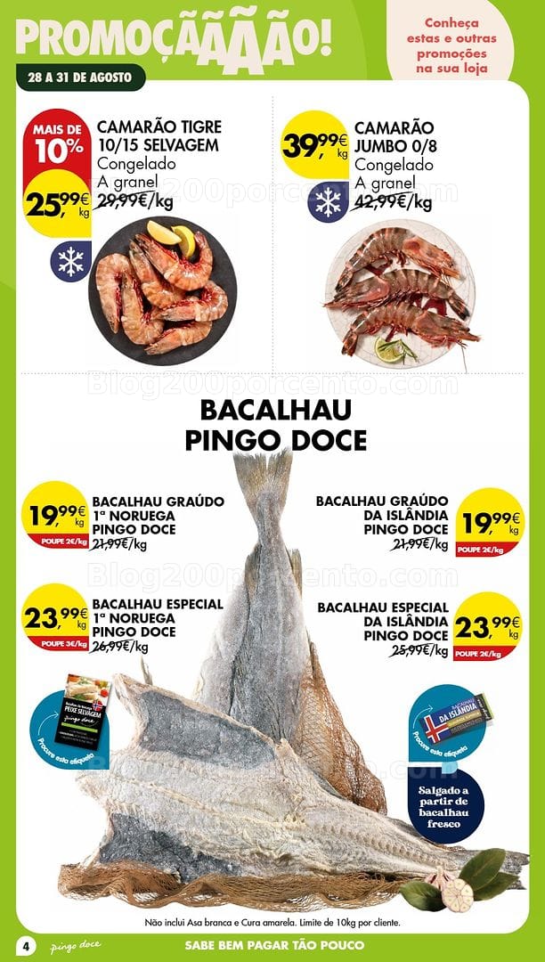 Antevisão Folheto PINGO DOCE Promoções Fim de Semana Promoções de 27 a 31 agosto