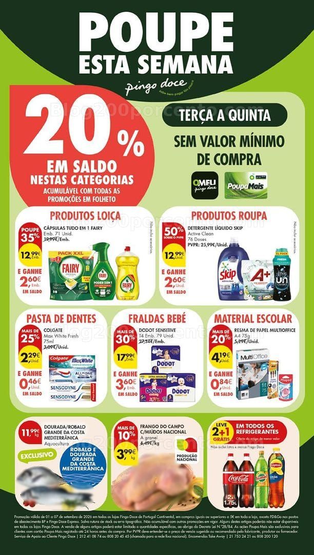 Antevisão Folheto PINGO DOCE Lojas Grandes Promoções de 1 a 7 setembro