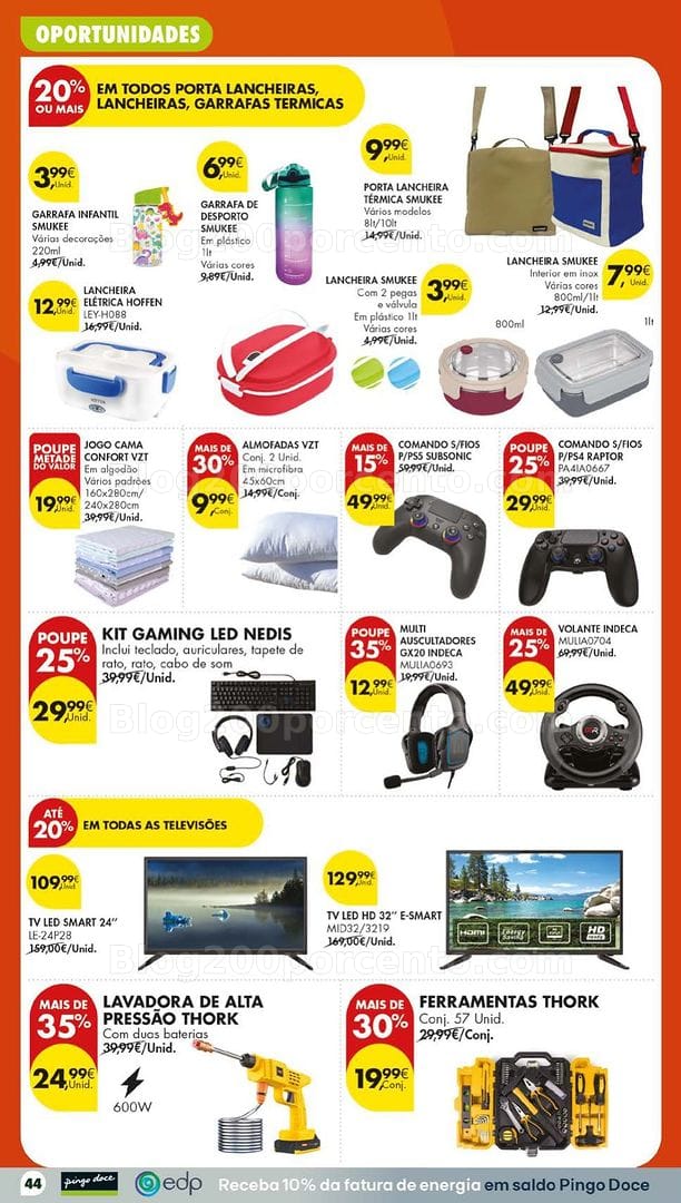 Antevisão Folheto PINGO DOCE Bazar Lojas Grandes Promoções de 1 a 7 setembro