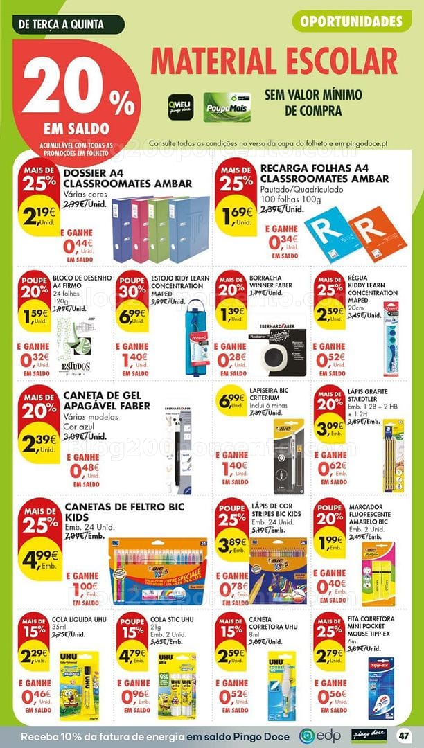 Antevisão Folheto PINGO DOCE Bazar Lojas Grandes Promoções de 1 a 7 setembro