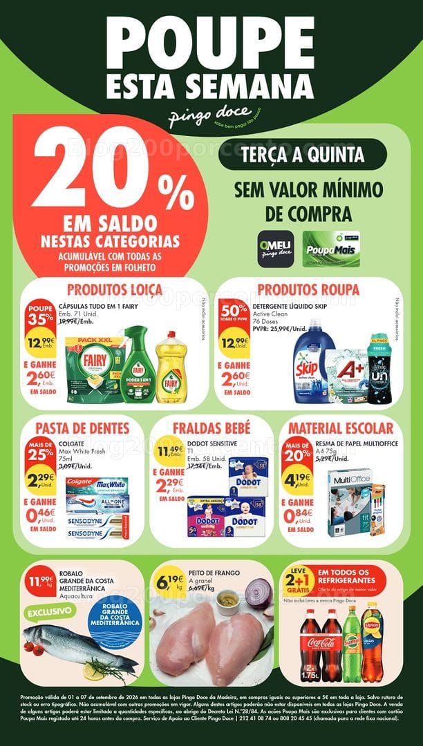Antevisão Folheto PINGO DOCE Madeira Promoções de 1 a 7 setembro